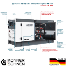 Дизельная однофазная электростанция KS 18-1XM - 2