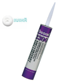 Клей - герметик Geocel 2300 силіконовий - Білий колір - 1