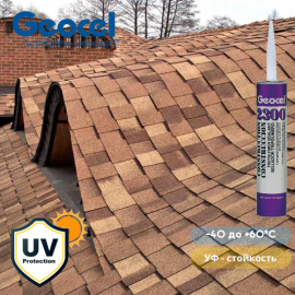 Клей – герметик Geocel 2300 силиконовый - Черный цвет - 6