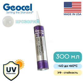 Клей – герметик Geocel 2300 силиконовый - прозрачный цвет - 3