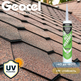 Клей - герметик Geocel All Weather 310 мл силиконовый - Прозрачный цвет  - 4