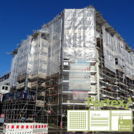 Армована плівка Fortex для будівельних риштувань 3,3х50 м 180 г/м.кв прозора - 11