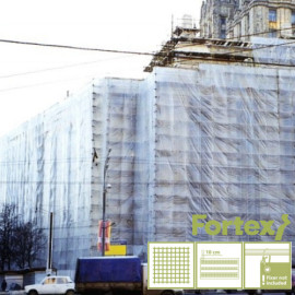 Армована плівка Fortex для будівельних риштувань 3,3х50 м 180 г/м.кв прозора - 12