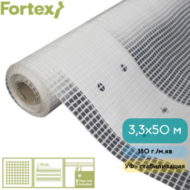 Армована плівка Fortex для будівельних риштувань 3,3х50 м 180 г/м.кв прозора - 6