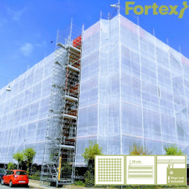 Армована плівка Fortex для будівельних риштувань 3,3х50 м 180 г/м.кв прозора - 10