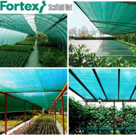 Сітка захисна Fortex для будівельних риштувань 3,3х50 м 60 г/м.кв зелена - 8