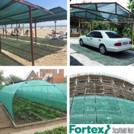 Сітка захисна Fortex для будівельних риштувань 3,3х50 м 60 г/м.кв зелена - 9