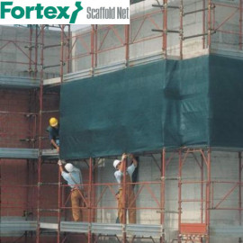Сітка захисна Fortex для будівельних риштувань 3,3х50 м 60 г/м.кв зелена - 10