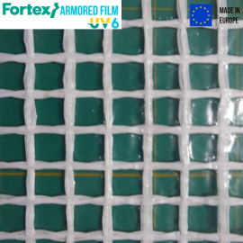 Плівка армована теплична Fortex 12 х 25 м, 300 м2, 180 гм2, прозора, УФ 6% - 4