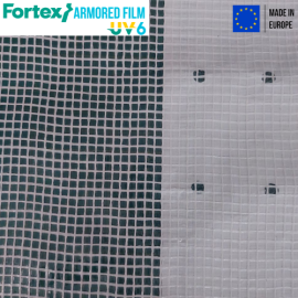Плівка армована теплична Fortex 12 х 25 м, 300 м2, 180 гм2, прозора, УФ 6% - 6
