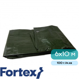 Тент Fortex поліпропіленовий захисний ламінований 6x10 м 100 г./м.кв зелений - 6
