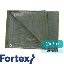 Тент Fortex поліпропіленовий захисний ламінований 2x3 м 90 г./м.кв зелений - 6