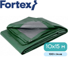 Тент Fortex поліпропіленовий захисний ламінований 10x15 м 100 г./м.кв зелений - 7