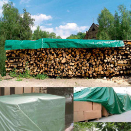 Тент Fortex поліпропіленовий захисний ламінований 10x15 м 130 г./м.кв зелений - 11