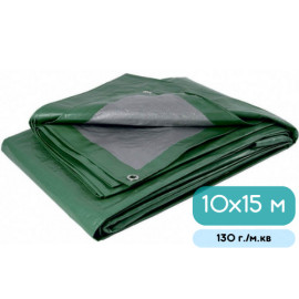 Тент Fortex поліпропіленовий захисний ламінований 10x15 м 130 г./м.кв зелений - 3