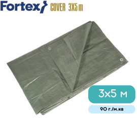 Тент Fortex поліпропіленовий захисний ламінований 3x5 м 90 г./м.кв зелений - 2
