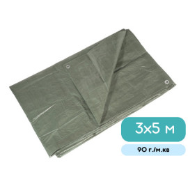 Тент Fortex поліпропіленовий захисний ламінований 3x5 м 90 г./м.кв зелений - 4