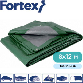 Тент Fortex поліпропіленовий захисний ламінований 8x12 м 100 г./м.кв зелений - 3