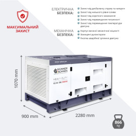 Дизельна трифазна електростанція KS 50-3BE - 4