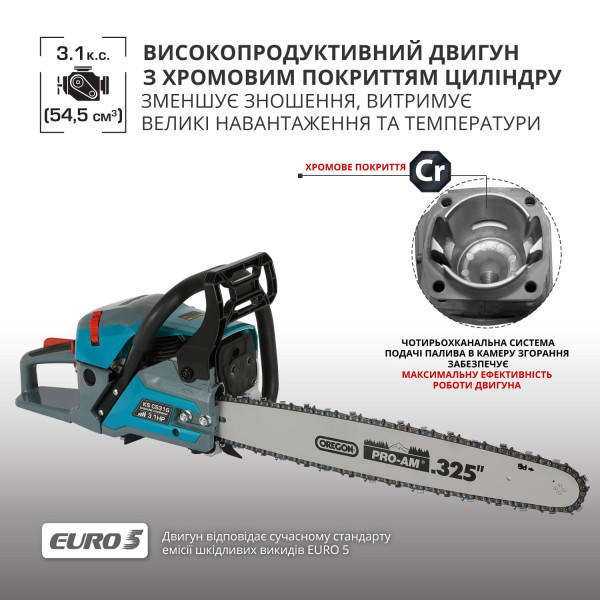 Бензинова пила  KS CS31G-18-1