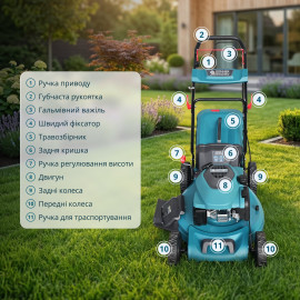 Бензинова газонокосарка KS 56LMG-SP - 10