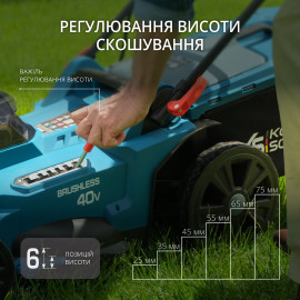 Акційний набір для догляду за газоном KS 43LM-BCT40V-SET - 4