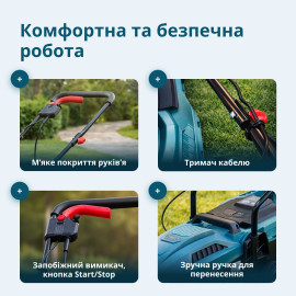 Електрична газонокосарка KS 32LM12-BL - 4